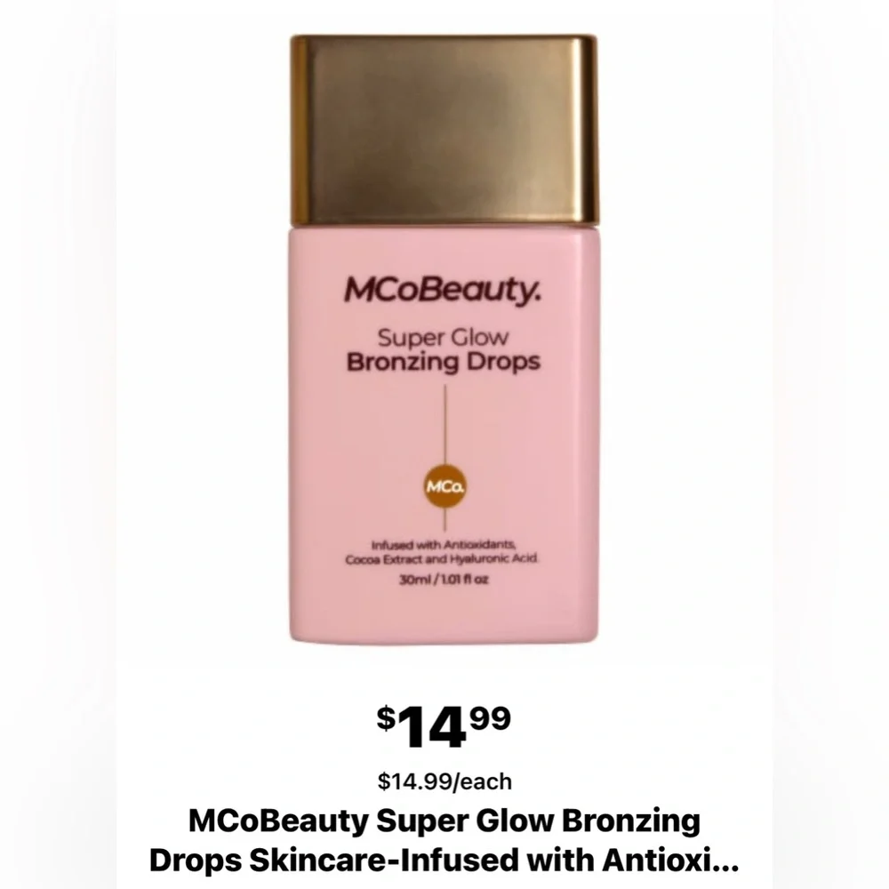 MCoBeauty | Best Seller Super Glow Bronzing Drops Golden Drops & Blush Drops 3